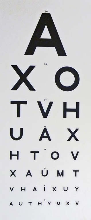 Army Eye Test Chart